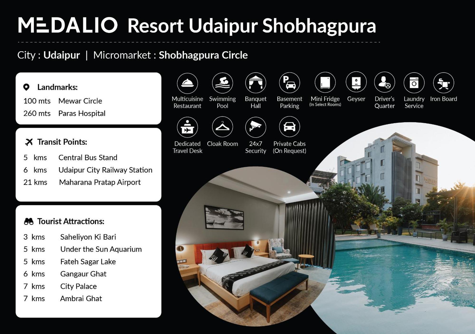 Medalio Resort Udaipur Shobhagpura Exterior photo